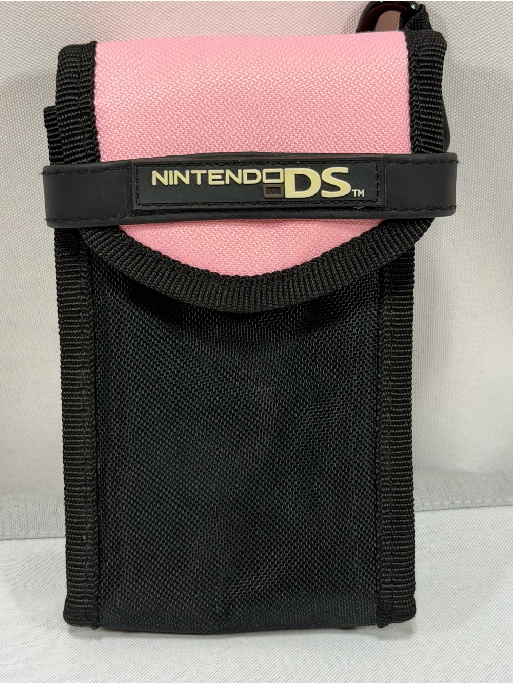 Nintendo DS Switch N' Carry Case Travel Bag Pouch Black Pink Soft Case 3 Stylus